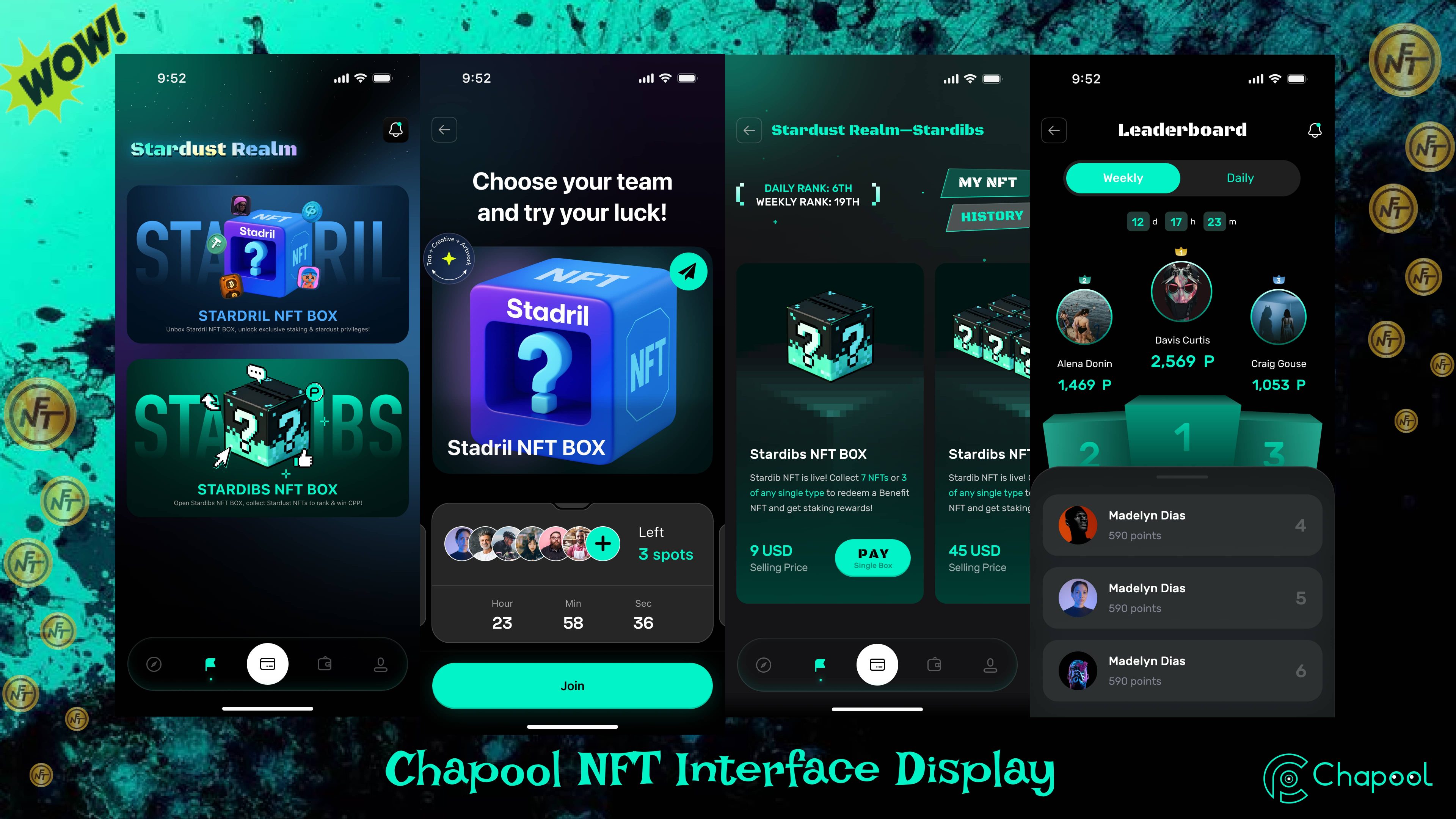 Stardust World NFT Blind Box Interface